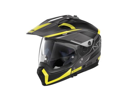 158180 1 moto helma nolan n70 2 x earthquake n com flat lava grey 47 xxl