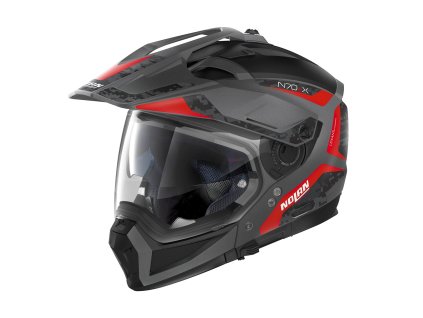 158294 1 moto helma nolan n70 2 x torpedo n com flat lava grey 42 s