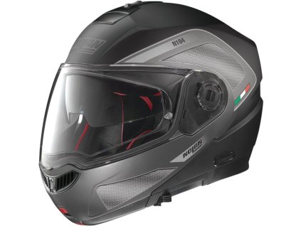 158621 1 moto helma nolan n104 absolute tech n com flat black 27 s