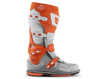 163229 gaerne sg 22 boty cross enduro oranzove bile 43