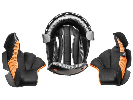 164471 licnice a klobouk pro prilby cassida cross cup two sonic junior cerna seda oranzov