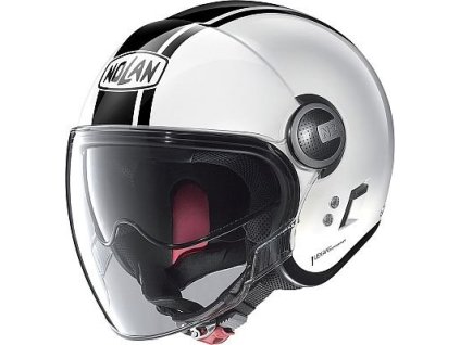 Nolan N21 06 Dolce Vita 119 helma světlá šedá bílá L