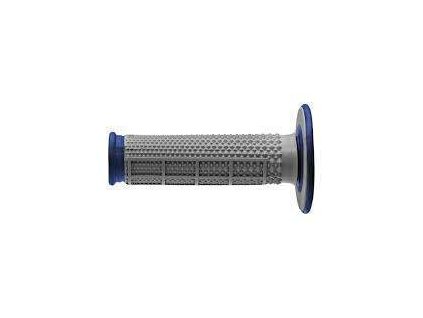 177012 renthal gripy mx dual compound tapered blue h waff dvoudilne barva seda modra