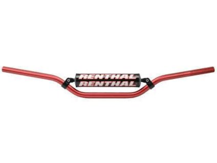 177348 renthal riditka 7 8 cala 22mm mx handlebar red reed windham padded barva cervena s