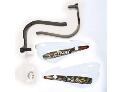 177876 accel kryty rukojeti s hlinikovym uchycenim atv 22 28mm alu cerna plast bila