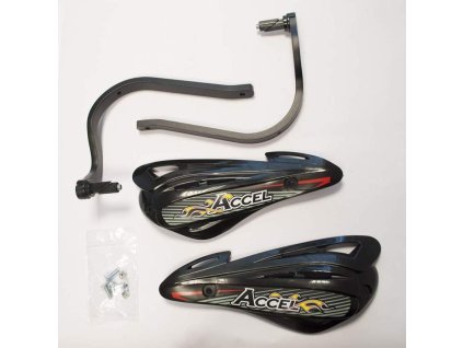 177879 accel kryty rukojeti s hlinikovym uchycenim atv 22 28mm alu cerna plast cerna