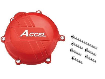 178071 accel plastovy kryt spojky honda crf 250r 10 17 barva cervena