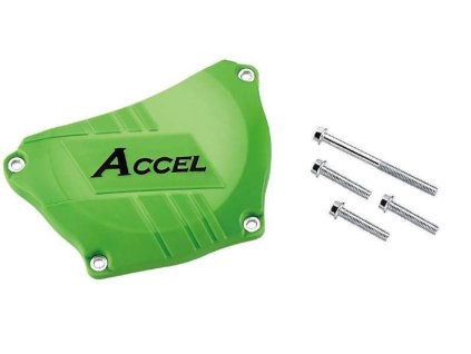 178080 accel plastovy kryt spojky kawasaki kx 250f 09 17 barva zelena