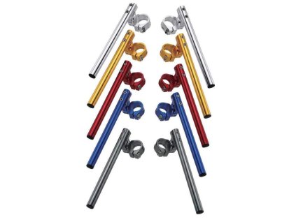 178269 accel riditka dvoudilna nastavitelny street clip on uchyt 50mm barva modra