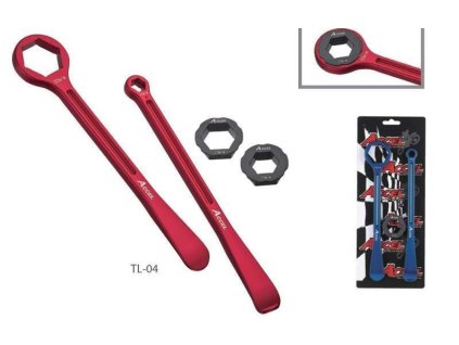 178311 accel sada montpaky 23 24cm alu7075 kovane s klicem 10 12 22 27 32 mm barva modra