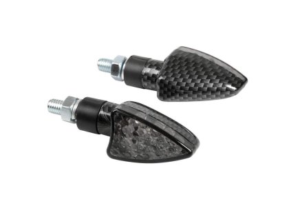 LED blinkry ARROW carbon, 12V karbonové blinkry na motorku