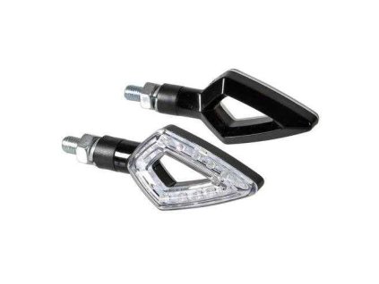 LED blinkry KIER black, 12V, černé blinkry na motorku