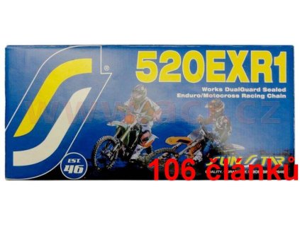 Sunstar řetěz 520EXR1 barva zlatá, 106 článků