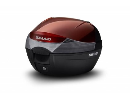 Shad Vrchní kufr na motorku s barevným krytem SH33 červená