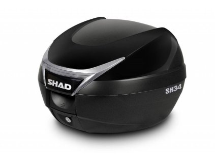 Shad Vrchní kufr na motorku s barevným krytem SH34 Lesklá černá
