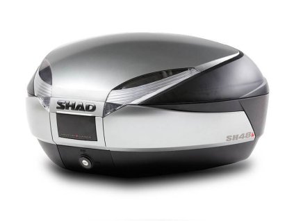 Shad Vrchní kufr na motorku s barevným krytem SH48 nový titan