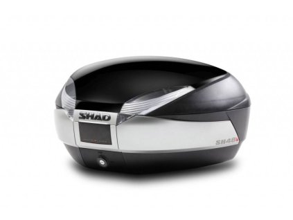 Shad Vrchní kufr na motorku s barevným krytem SH48 Lesklá černá