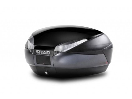 Shad Vrchní kufr na motorku s barevným krytem SH48 Lesklá černá with PREMIUM SMART lock