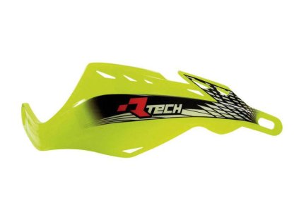 RACETECH kryty rukojetí GLADIATOR EASY, barva žlutá fluo (s uchycením na řídítka 22,2mm a