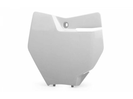 POLISPORT přední tabulka KTM SX/SX-F 16-18, barva bílá