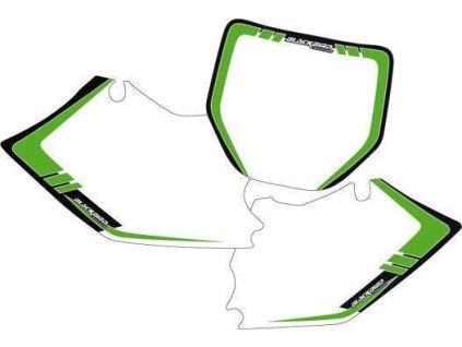 BLACKBIRD nálepka startovní číslo KAWASAKI KX 125/250 03-08 barva bílá