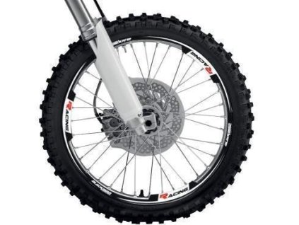 BLACKBIRD sada ochranných nálepek na ráfky barva černá, (RACING)