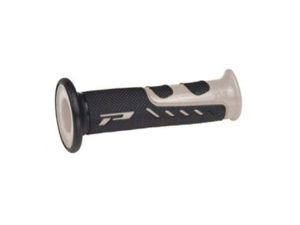 PROGRIP gumové gripy rukojetí PG725-187 ROAD (22+25mm, délka 122mm) barva šedá/černá (dvo