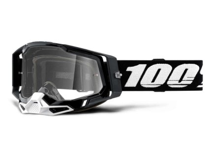 100% MX brýle RACECRAFT 2 brýle černé, čiré plexi