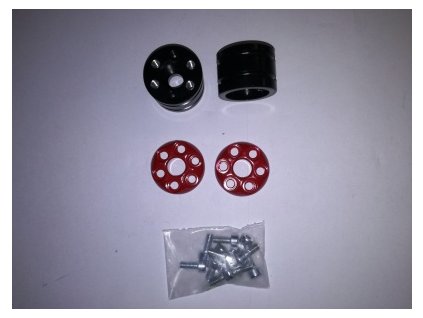 RUTAN závažíčka do řídítek GATLING - pár červená