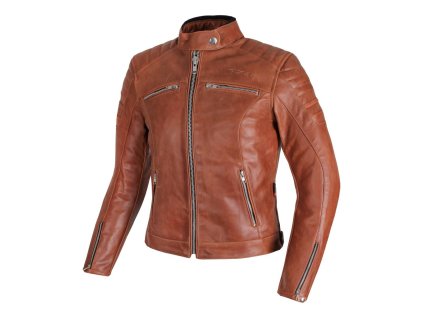 Dámská kožená bunda na motorku TXR Carmen hnědá