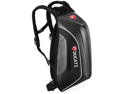 Skořepinový batoh na motorku Ducati