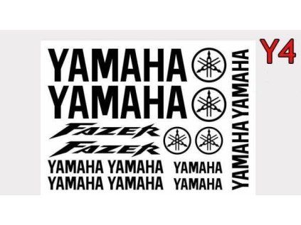 Samolepky Yamaha bílé Y4