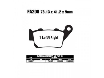 25997 1 ebc fa208 tt fa213 karbonove brzdove desticky pro motorku