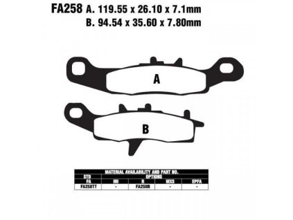 26192 1 ebc fa258 r sintrovane brzdove desticky pro motorku