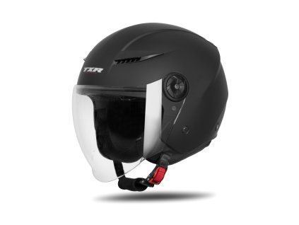 Otevřená helma na motorku TXR Jet černá matná