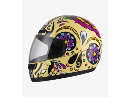 nzi activy 3 mexican skulls full face helmet 150325g582