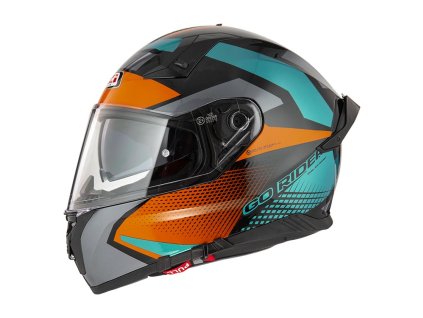 GO RIDER STREAM QUADRI BLACK ORANGE GREEN 1