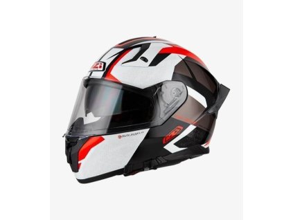 nzi go rider trident blackgrayred full face helmet 150336a410