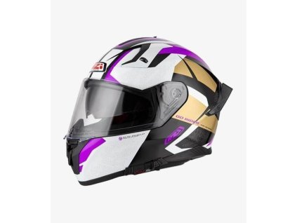 nzi go rider trident blackpurple full face helmet 150336a409