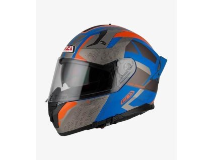 nzi go rider trident blueantraciteorange matt full face helmet 150336a405