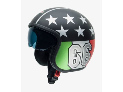 nzi rolling 4 sun matt italomade open face helmet 050406a021