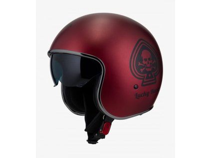 nzi rolling 4 sun matt lucky open face helmet 050406a159