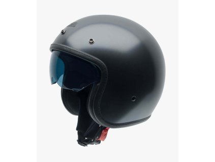 nzi rolling 4 sun matt metal antracite open face helmet 050407g051