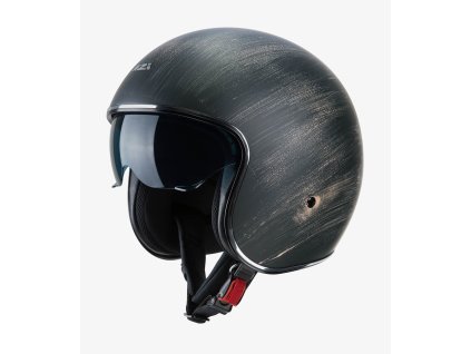 nzi rolling 4 sun matt black oxyd open face helmet 050406a138