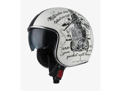 nzi rolling 4 sun tank bone open face helmet 050406a330