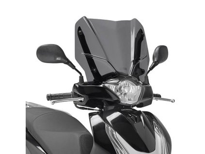 Kappa KD1128S přední plexi, zatmavené, k u pevnění na originální Honda sadu, 36,5 x 45 cm