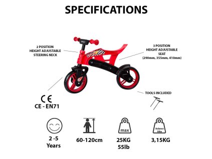 POLISPORT First Ride - Odrážedlo pro děti