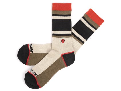 Boardwalk Performance Crew Sock Cream