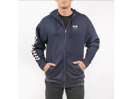 Fasthouse Haven Hooded Zip Up Navy 2