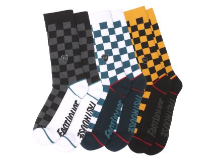 Triple Check Socks 3 Pack Multi